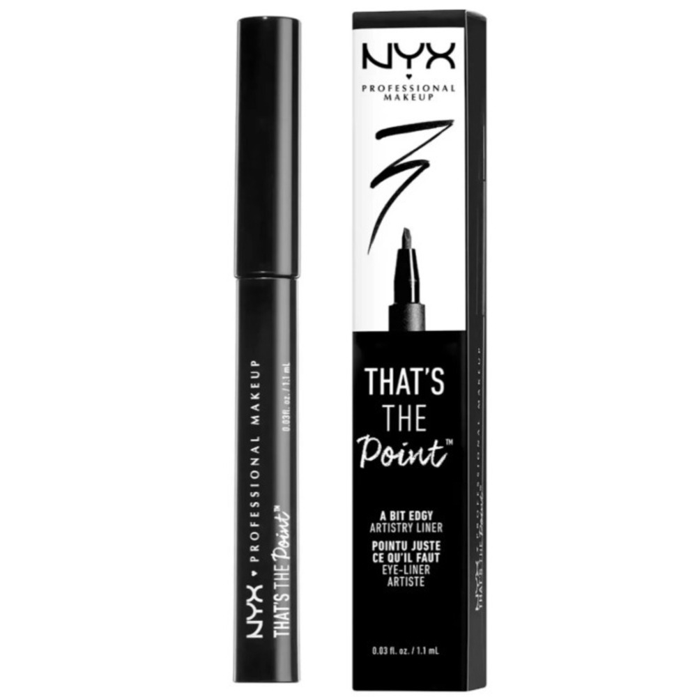 NYX That's The Point Eyeliner Super Edgy Black Liquid Artistry Liner‎ 0.08oz